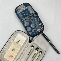 Original Cotton DIY Pencil Case Fountain Pen Protective Sleeve Pencil Pouch Vintage Pencil Case