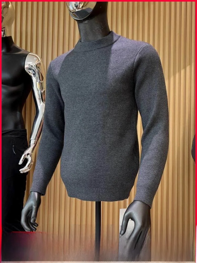 

Удобный вязаный свитер Thiened Intered Fce round Ne, новая модная мужская повседневная одежда, зимняя одежда из полиэфирного волокна...