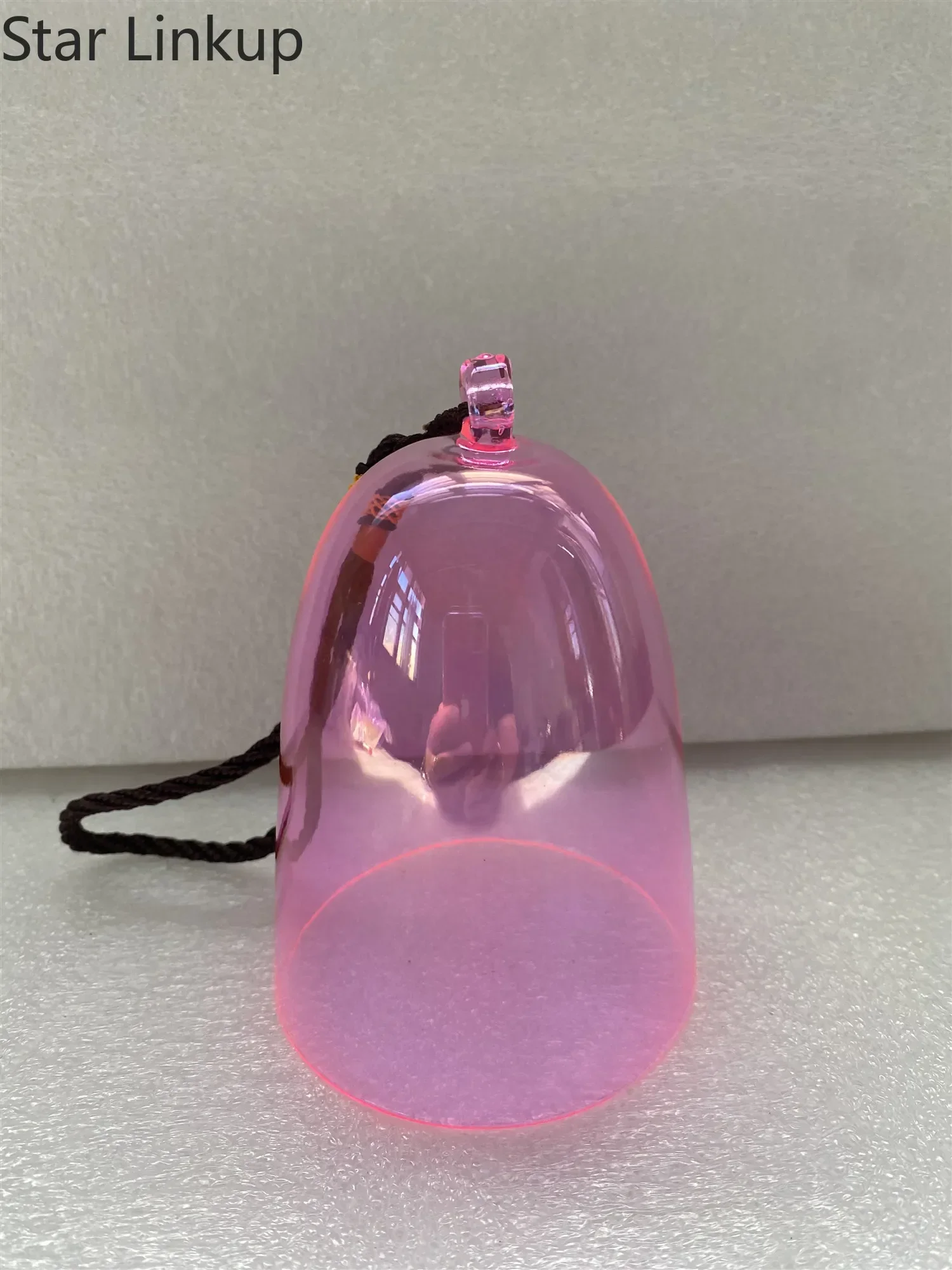 Star Linkup Magic Pink Multi-Color Optional Crystal Singing Bell, 6th Octave C-C#-D-D#-E-F-F#-G-G#-A-A#-B Notes Available, 432Hz Sound Healing Instrument for Meditation