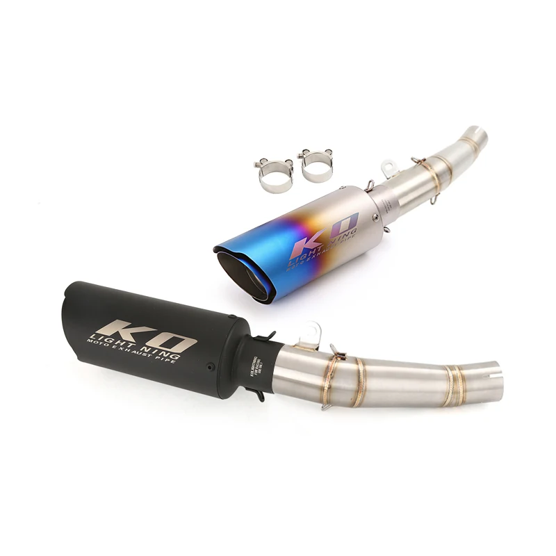 

Для Yamaha YZF R6 2006-2025 надеваемая выхлопная система мотоцикла, средняя соединительная труба, 60 мм, глушитель, наконечник из нержавеющей стали DB Killer