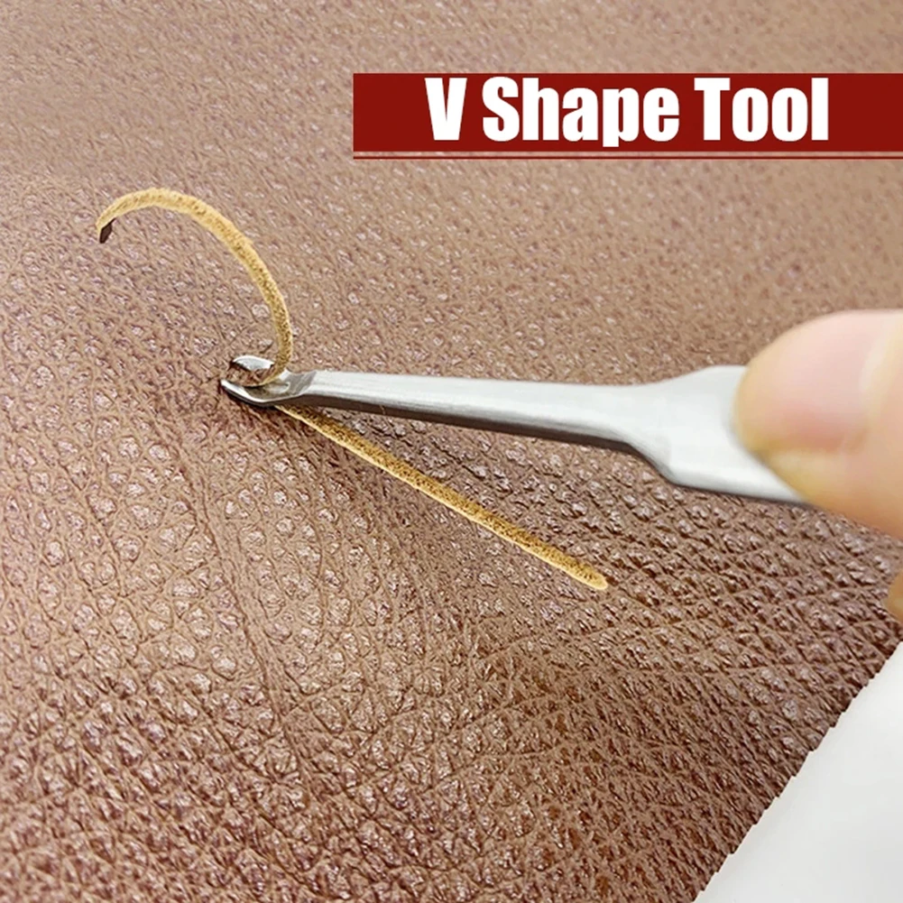 for U V Type Groover Tool Small Tool Accessories Anti-slip Beveler for Convenient Skiving Craft Cutter Groover Leather