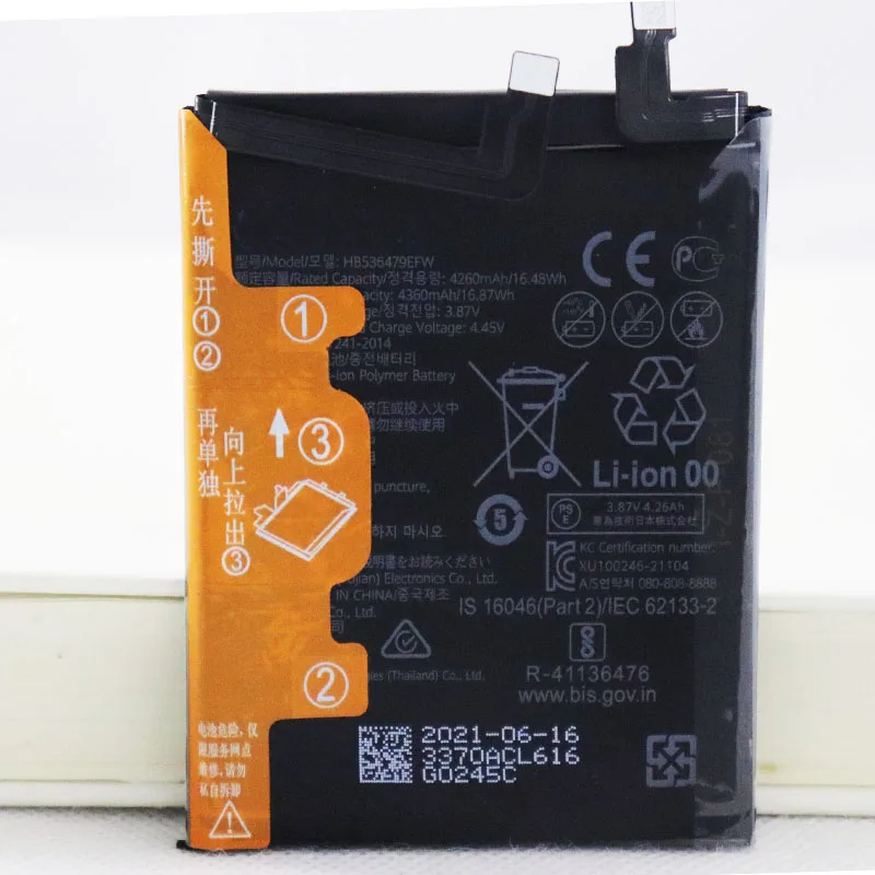 4360mAh HB536479EFW Battery For Huawei P50 Pro Mobile Phone Battery With Tools