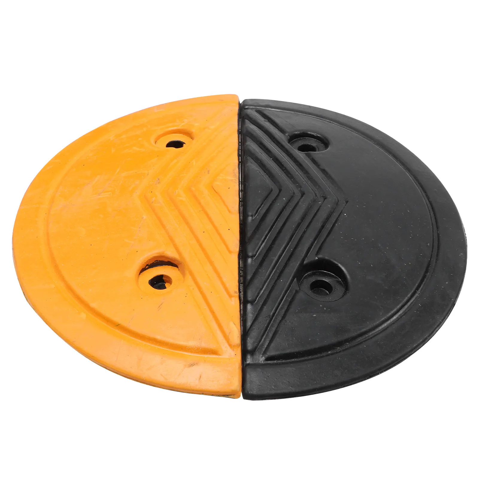 

2pcs Retarder Board Rubber Ends Semicircle Buffer Belt Tools Durable Wear-Resistant Flexible Safety Warning For Garage