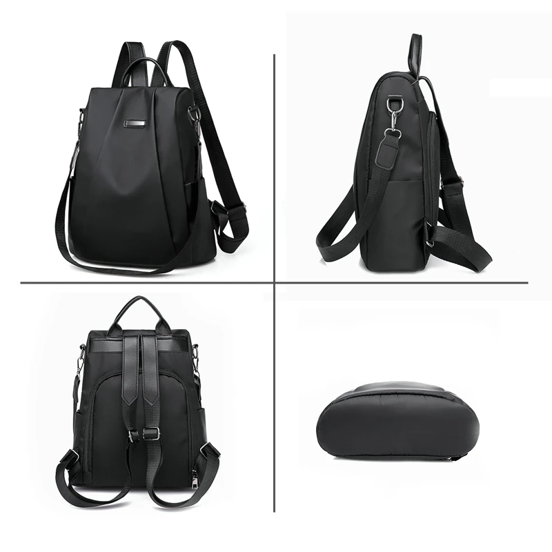 Anti-Theft Fashion Backpack Women Casual Waterproof School Bags For Teenage Girl Multi-Function Shoulder Bag Travel Rucksack