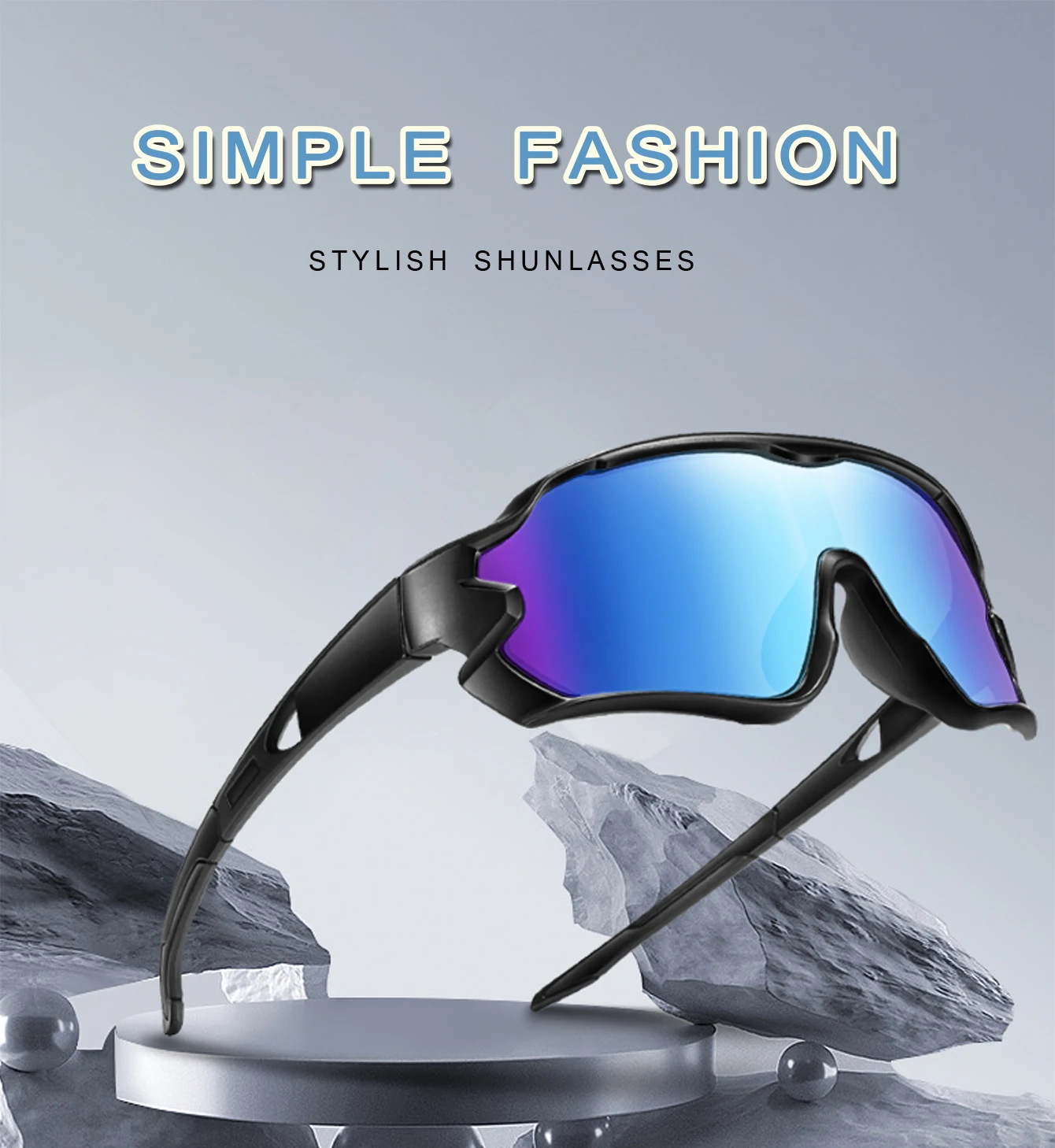 9-15 Jahre alte Kinder Radfahren Sonnenbrillen Jungen und Mädchen Outdoor-Sport Reiten UV400 Campingbrille Angeln Fahrrad Kinder Brillen – Detail 1