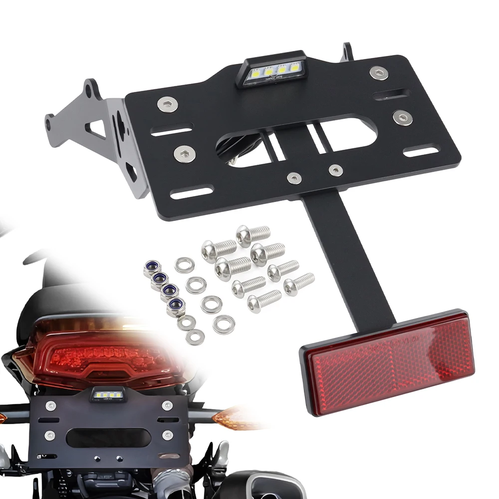 

For Indian FTR 1200 /Rally/R Carbon/S FTR Championship Edition License Plate Holder Bracket Rear Tail Tidy Fender Eliminator Kit