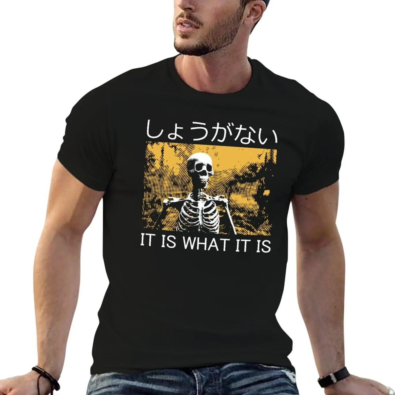 

Футболка Skeleton T-Shirt для мужчин, хлопковая, мягкая, с индивидуальным принтом, мужская хлопковая футболка