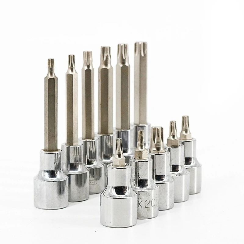 

12.5MM series 50MM long and short plum blossom-shaped screwdriver sleeve