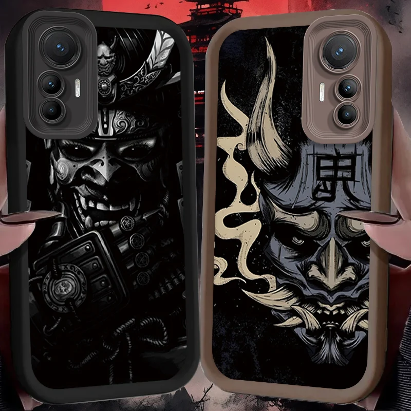 Terror Ghost Face Warrior Case for Xiaomi Mi 13T 12T 11T 13 12 11 Lite 5G NE POCO X6 X5 X4 GT X3 NFC F3 F4 F5 F6 M6 Pro 4G M5S