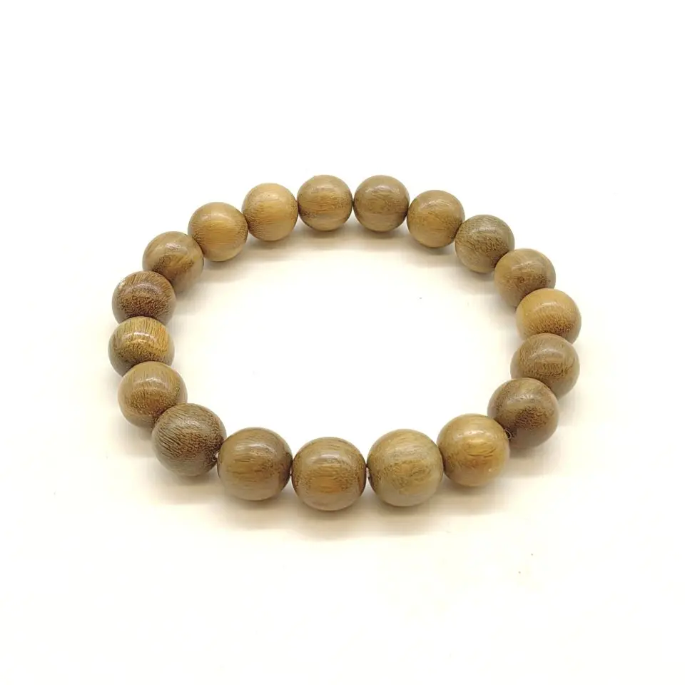 Natural Green Sandalwood Bracelets for Girls Lady 6mm 8mm 10mm Fragrant Verawood Bracelets for Man BRO998