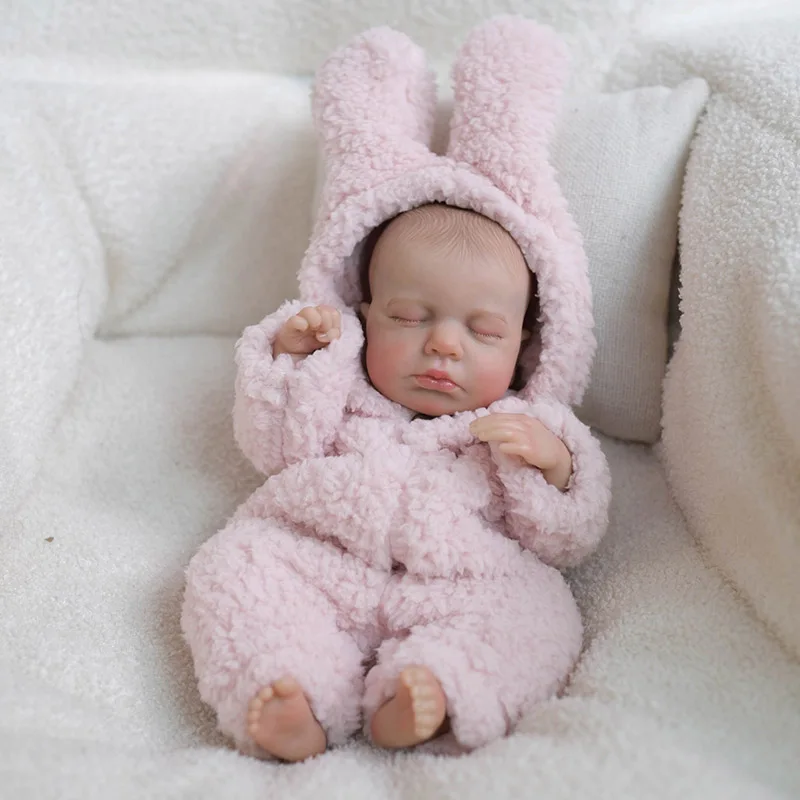 30CM al geschilderde afgewerkte pop herboren babypop LOULOU Real Touch minipop 3D-huid met zichtbare aderen Hetzelfde als foto's