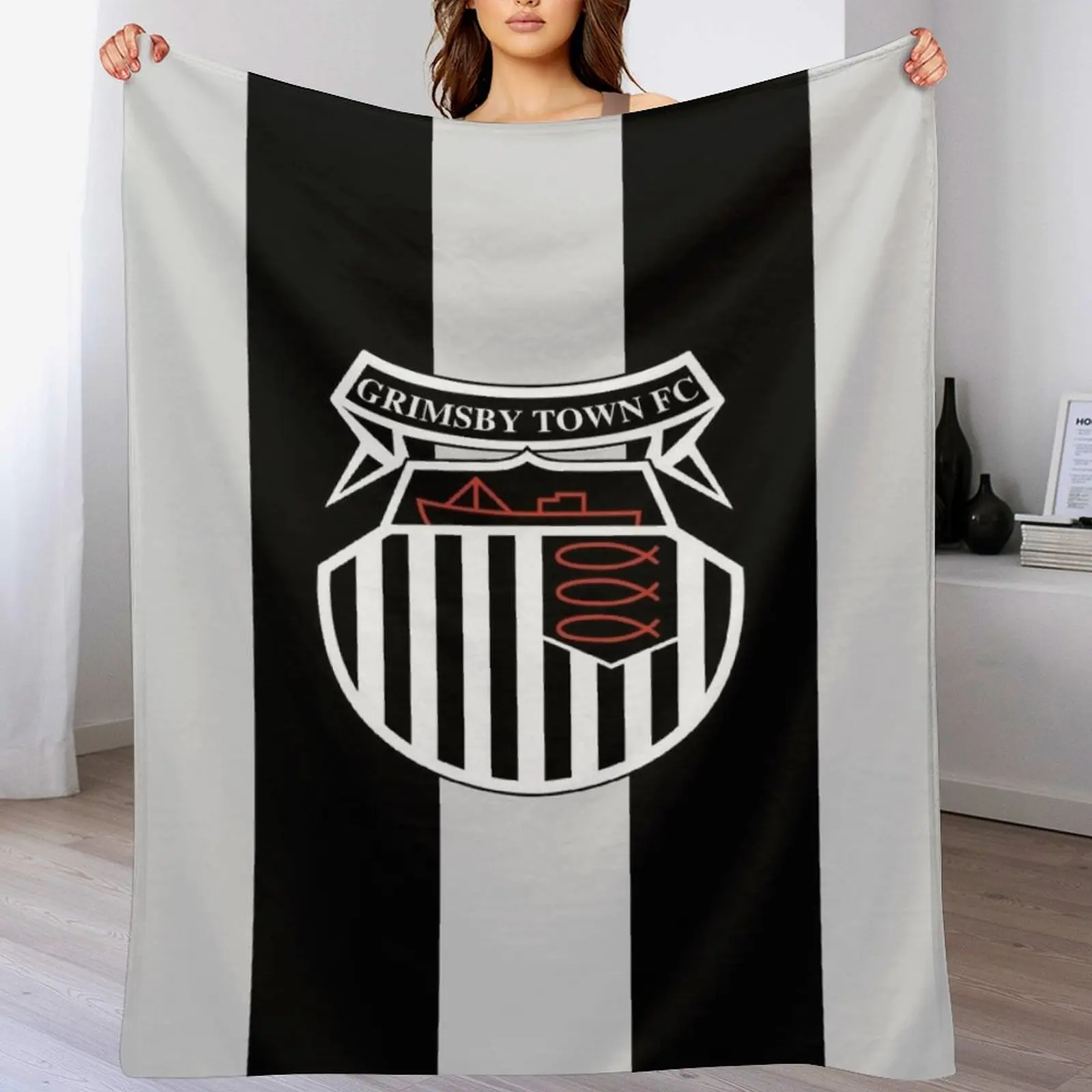 

Grimsby Town FC Throw Blanket for winter Sleeping Bag Flannels Blankets