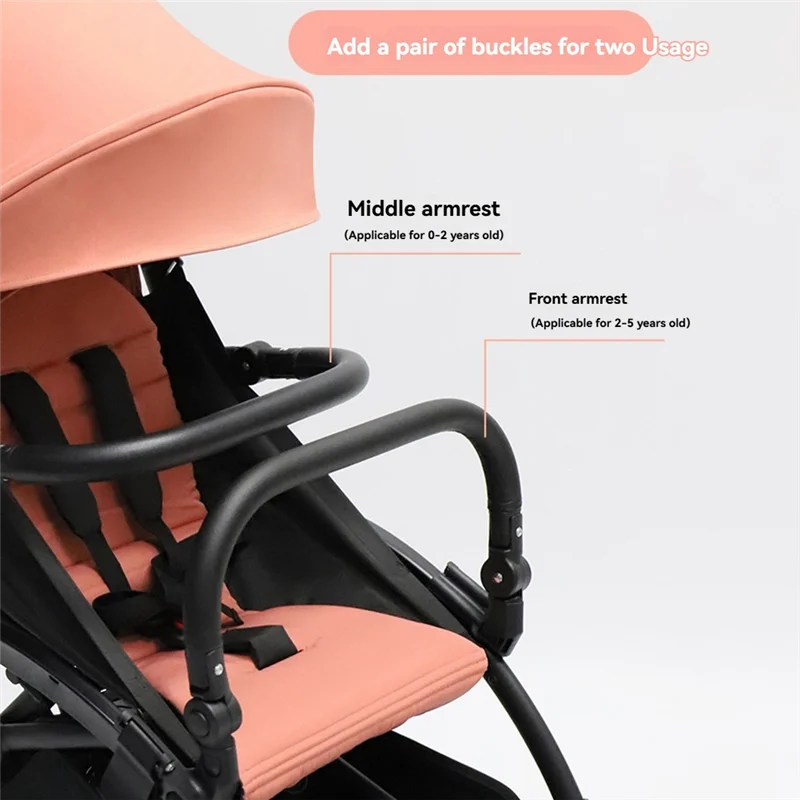 As96-cochecito, barra parachoques, reposabrazos, accesorios para cochecito, manillar ajustable para cochecito de bebé YOYO/YOYA
