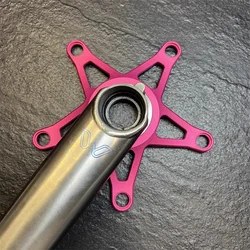 Folding bicycle crank spider for ee wing for srame crank for Brompton BCD 130 spider
