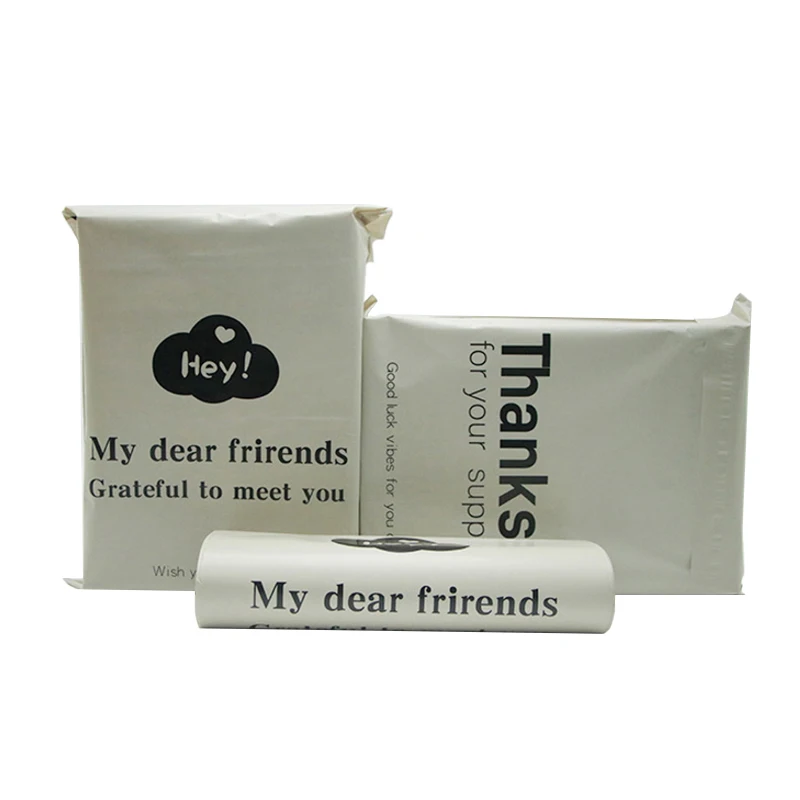 50pcs-waterproof-packaging-bags-gray-white-plastic-shipping-bag-thanks-for-your-support-print-mailing-envelopes-poly-mailers-bag