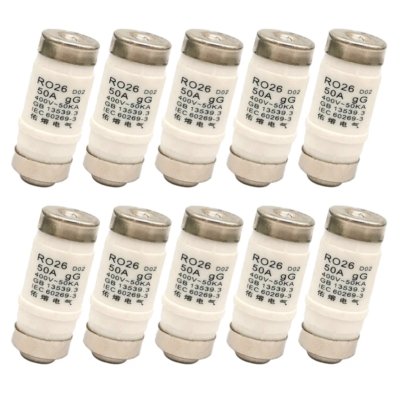 10Pieces D0 Type Fuses Insert Neozed Fuses Insert 16A/25A/32A/63A/50A 400VAC Drop Shipping
