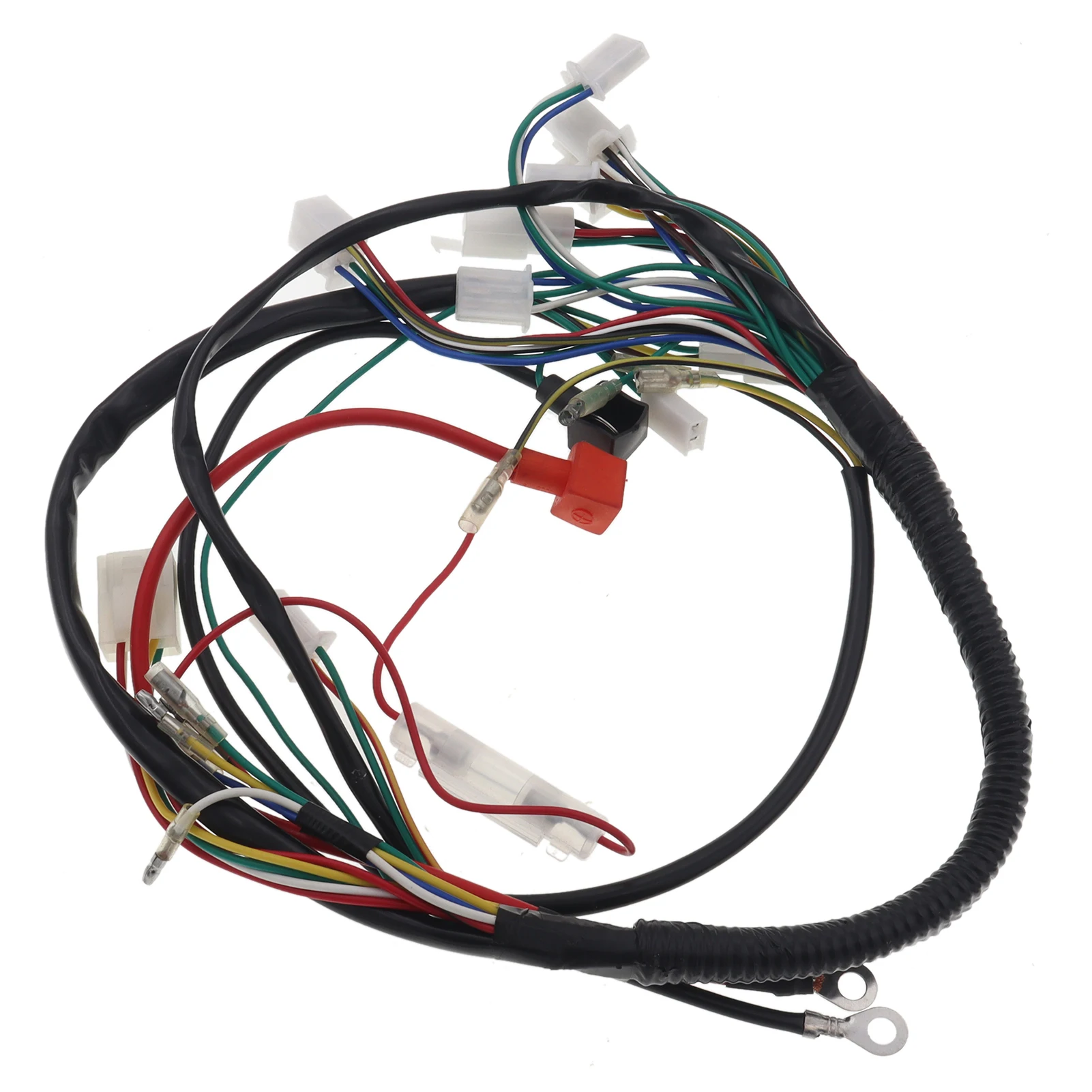 Pełna elektryka kable w wiązce dla 50cc 70cc 90cc 110cc 125cc ATV Quad pitbike Buggy gokart