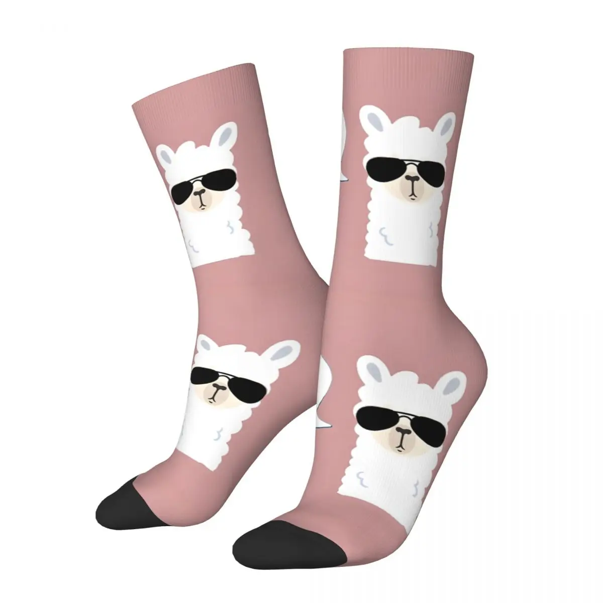 Llama Yeaaa Socks Travel 3D Print Boy Mid-calf Sock