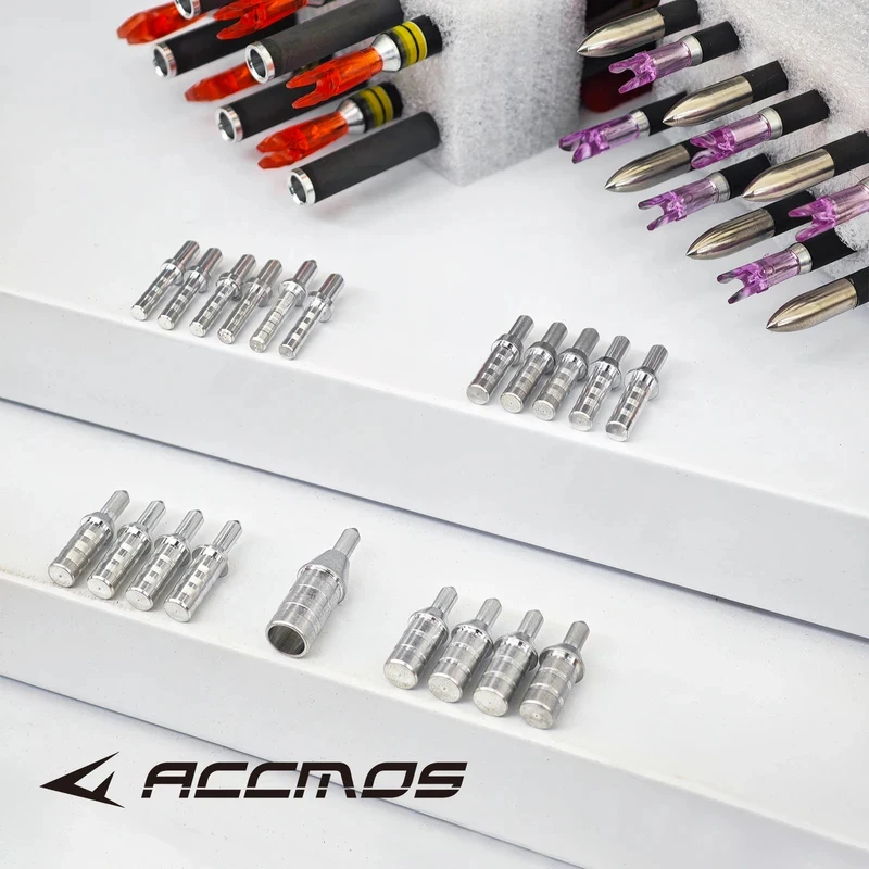 30pcs Aluminum Arrow Tail Pin Nock Pin ID3.2-8.0mm For Arrow Shaft Archery Shooting Accessories