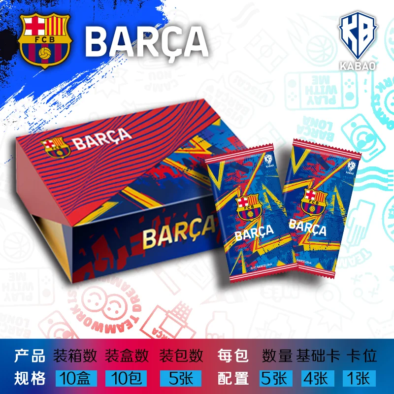 2024 New Cabo Creates Barcelona Star Cards Fifa Football Licensed Card Barca Gold Signature Surrounding Collector\'S Edition Card