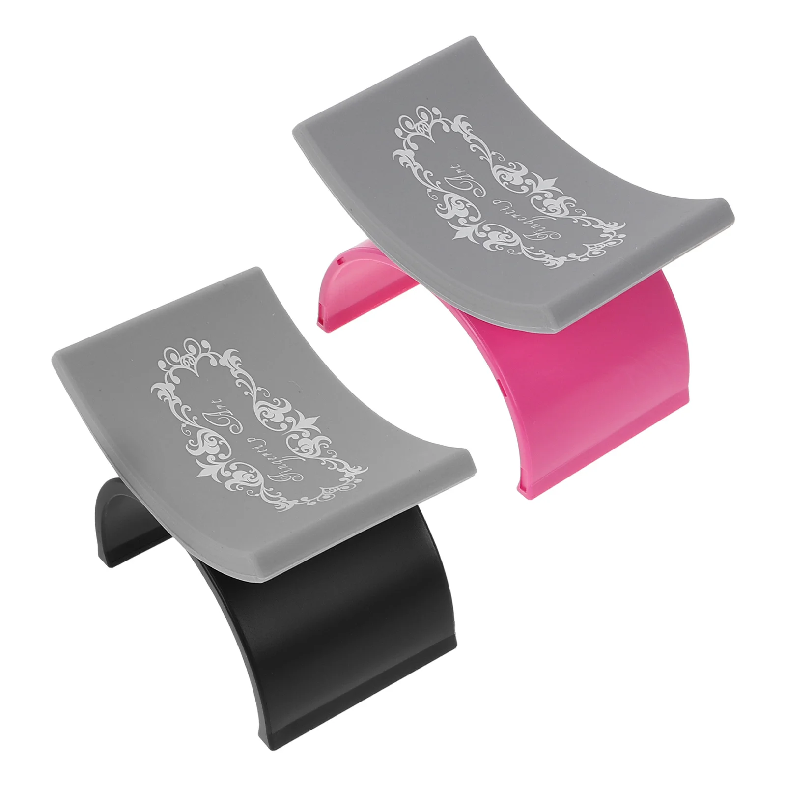 

2 шт., подставка для рук, силиконовая подушка для маникюра, поддерживающая U-образная моющаяся удобная подставка для дизайна ногтей, подставка для подушки для рук