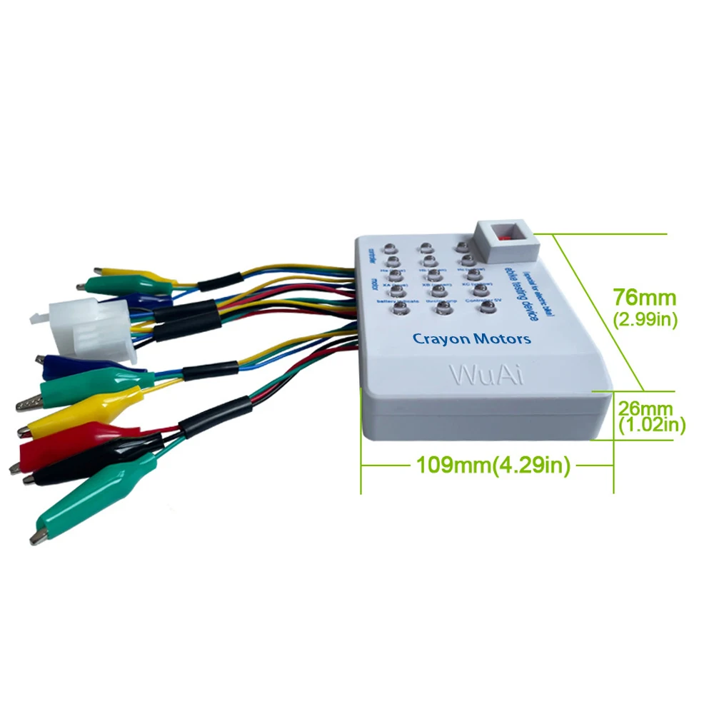 Dispositivo di riparazione elettromobile rilevatore di manutenzione Scooter Controller Hall motore Brushless 24V/36V/48V/60V/72V Tester E-bike