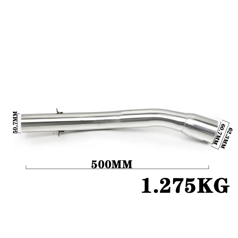 Slip On Motorcycle Exhaust Escape Moto Muffler Modify 51mm Middle Link Pipe For YANAHA YZF R1 1998-2003 1999 2000 2001 2002 2003 view 3