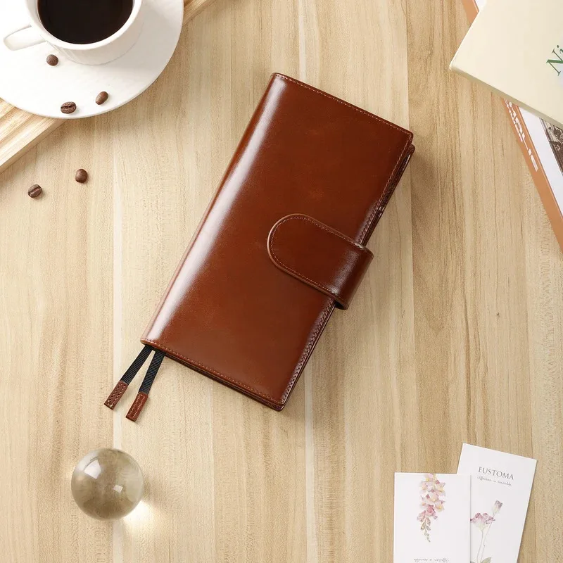 Обложка-планировщик Smartfee для Hobonichi Week/Weeks Mega из натуральной масляной восковой кожи/Np, обложка для журнала на молнии с задним карманом