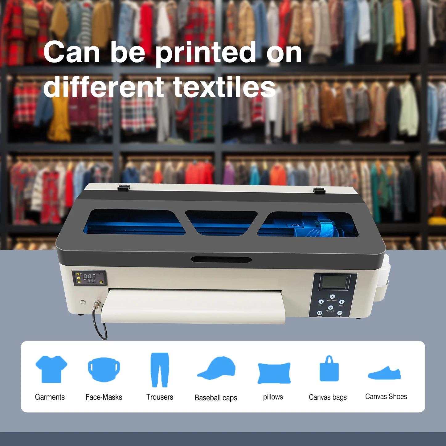 Erasmart New A3 Pet Film T Shirt Textile Printing Machine Digital Dtf Print Pet Film Printer A3+ Dtf Printers With Xp600 Head