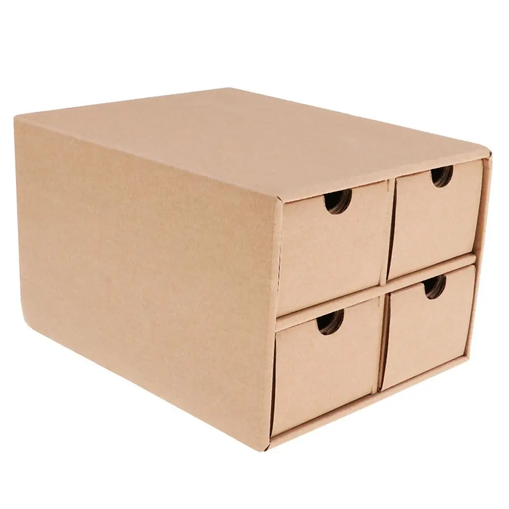 Cardboard Paint Bottle Storage Box Organiser Drawer Hardware 9 X 7 X 6 Inch