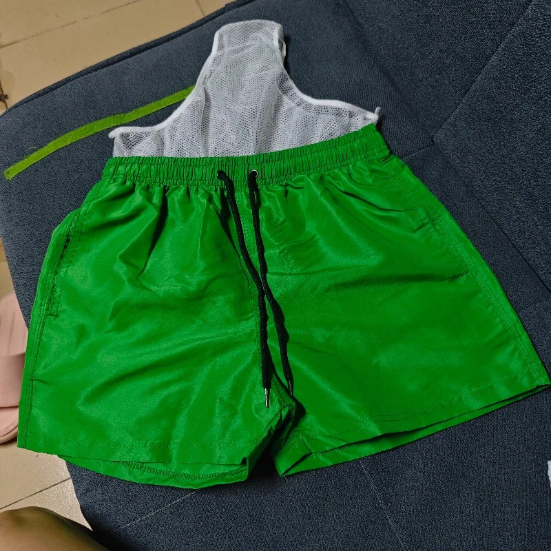 Men's and women's same casual shorts 2026 men's and women's slim-fitting comfortable beach pants quick-drying three-point 5874