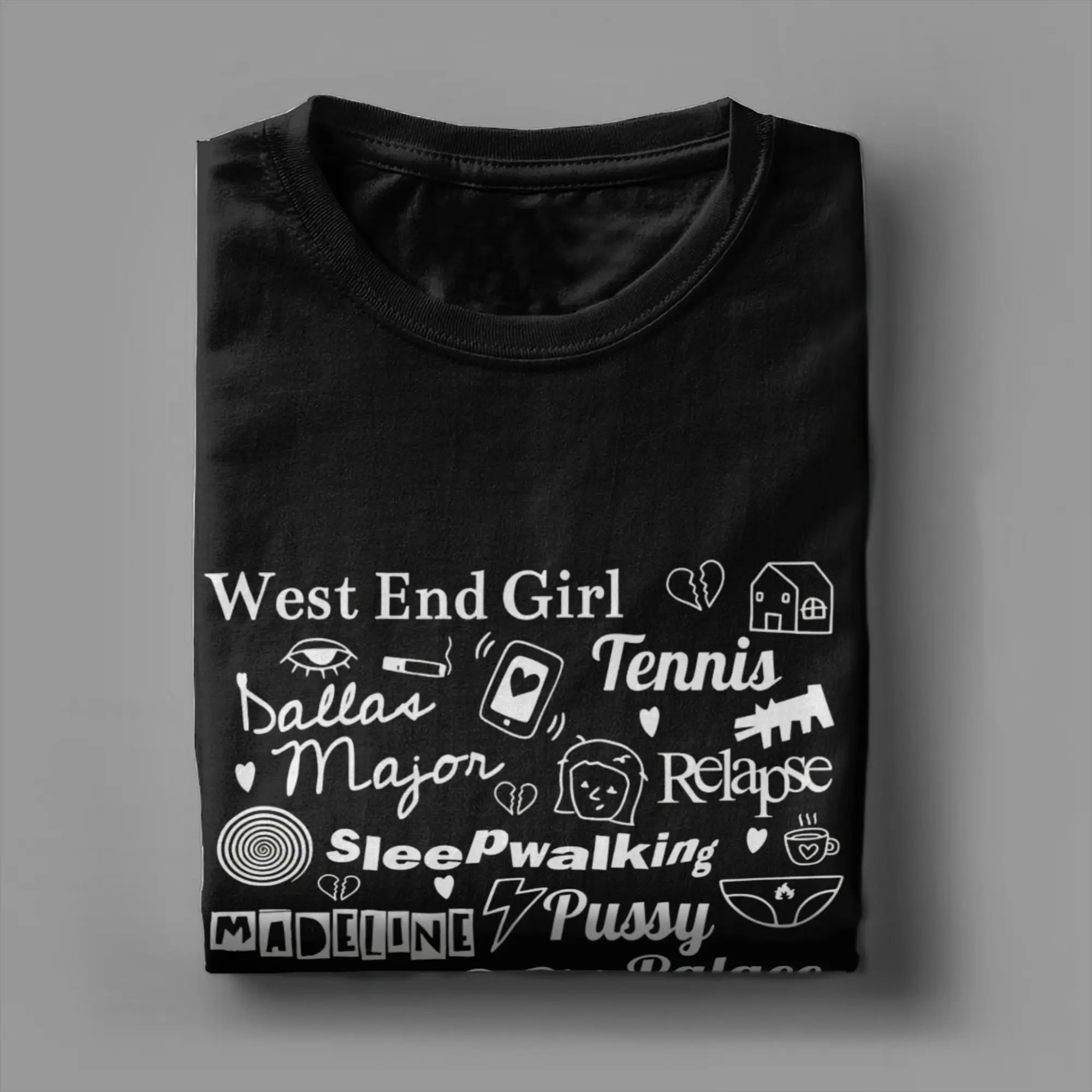 Lily Allen West End Girl Collage  T Shirt for Men Pure Cotton Funny T-Shirts O Neck  Tees Short Sleeve Clothing Unique