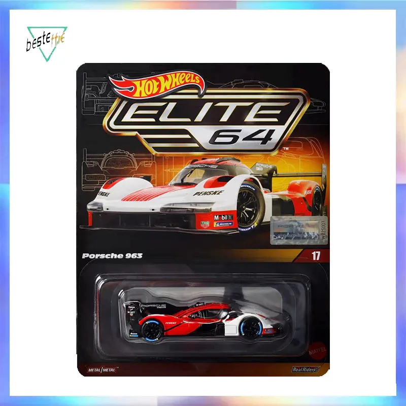 

Pre-sale Hot Wheels Car Model Elite 64 Porsche 963 Le Mans Racing Alloy Car Room Ornament Collectible Christmas New Year Gift