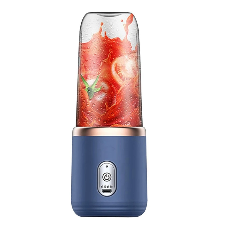 

Fruit Juicer For Shakes And Fruit Juicer USB Rechargeable Handheld Blenders With 6 Sharp Blades Easy To Clean