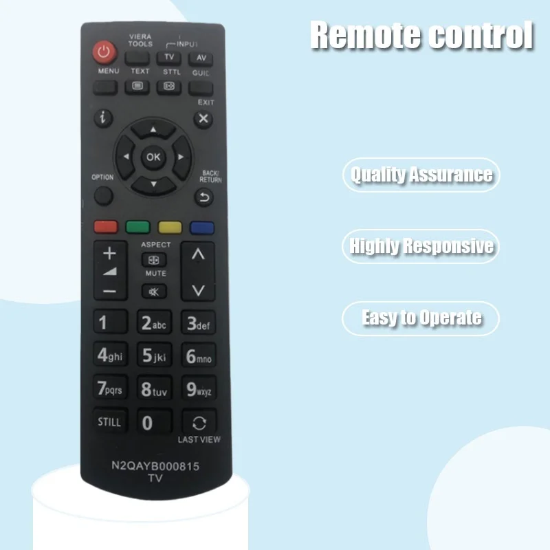 Suitable for Panasonic N2QAYB000815 Viera TV Remote Control/Compatible Edition for Many Panasonic Remote Controls