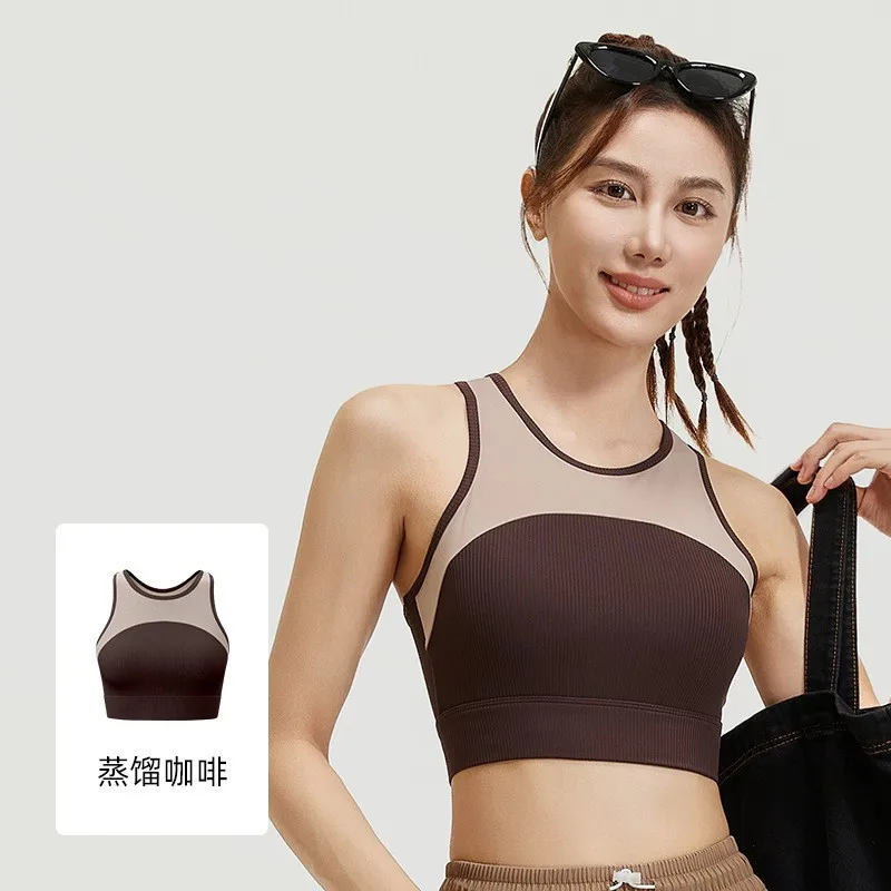 

High Elasticity Sports Bra Yoga Fitness Underwear Women Gym Big Size Sport Bra Outdoor Quakeproof Solid Color Breasted Bras 2025