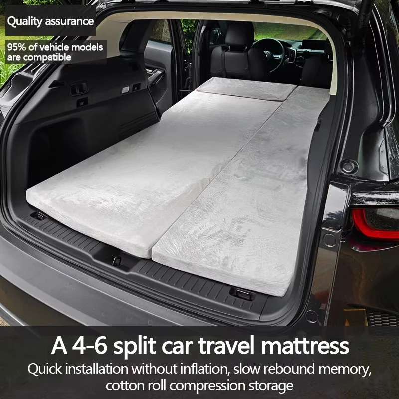 

Rear car sleeping pads, non-inflatable folding beds for car rear seats, SUV trunk travel mattresses, self-driving Tours