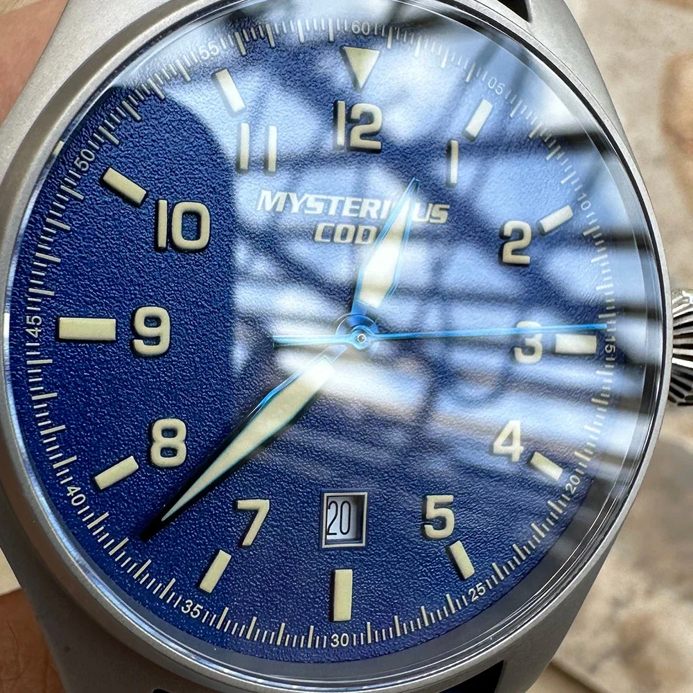 Mysterious Code Sapphire Titanium Hypoallergenic Big Pilot Mark Little Prince Luminous Watch Swiss 715 Movement