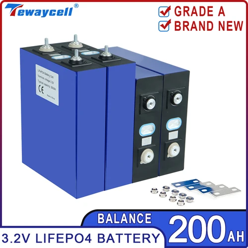 LiFePo4バッテリーパック,3.2V,グレードa,リチウム,リン酸塩マー,DIY,12V,24V,48V,ソーラーゴルフカート用,充電式,新品