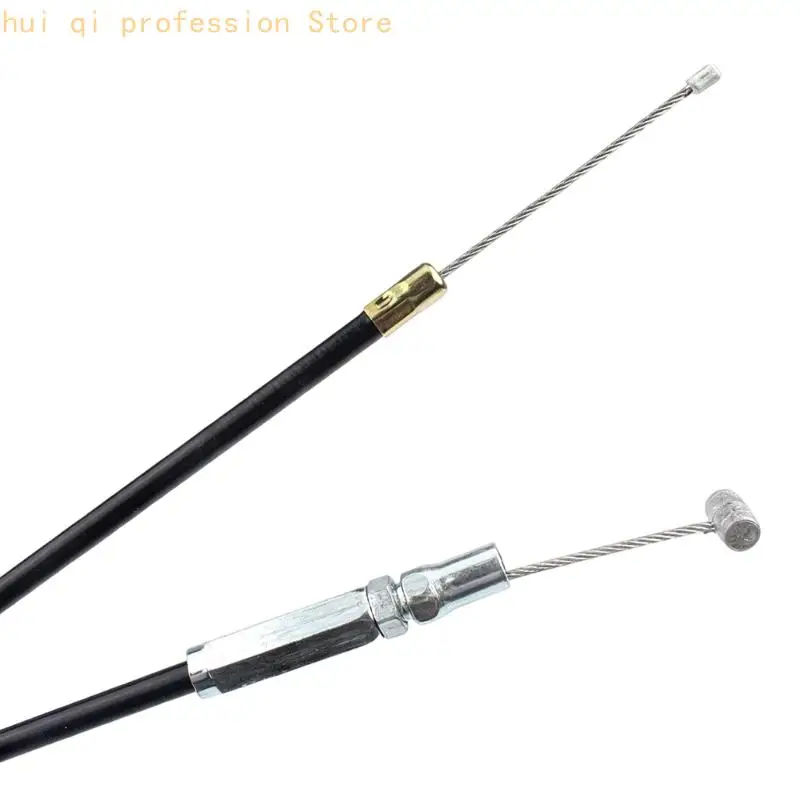 Black Pull Cable Assembly for A35 Moped Service, Control Line with End Fittings and Metal Adjuster for Garage Repair Work H8WE