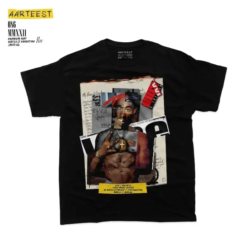 

Tupac 2pac All Eyes on Me Collage T-Shirt