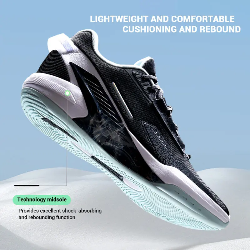 Xtep Spirit Strike Basketball Shoes For Men 2024 Autumn Strong Wrapping Sports Shoes Basketball Combat Sneakers 876319120005