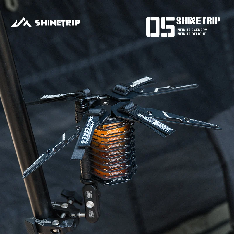 Outdoor Camping Light Array ShineTrip Aluminum Alloy Weatherproof Versatile Multi-Function 19/38 LED Tactical Dome Lamp Bracket