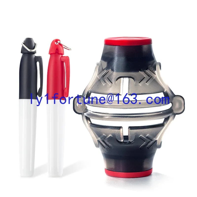 New Design Portable 3-Pack Golf Line Marker Alignment Puttin 360 Degree Rotatable Golf Pad with Marker