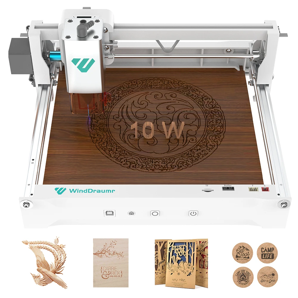 

10W Laser Engraver Portable Laser Engraving Machine CNC Cutting Tool For DIY Wood Metal Acrylic Glass Leather