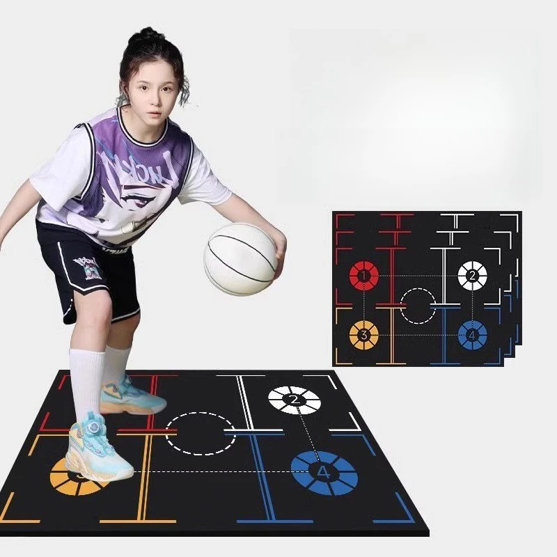 

Basketball silent mat Home indoor basketball footsteps training mat Thickened wear-resistant sound insulation floor mat