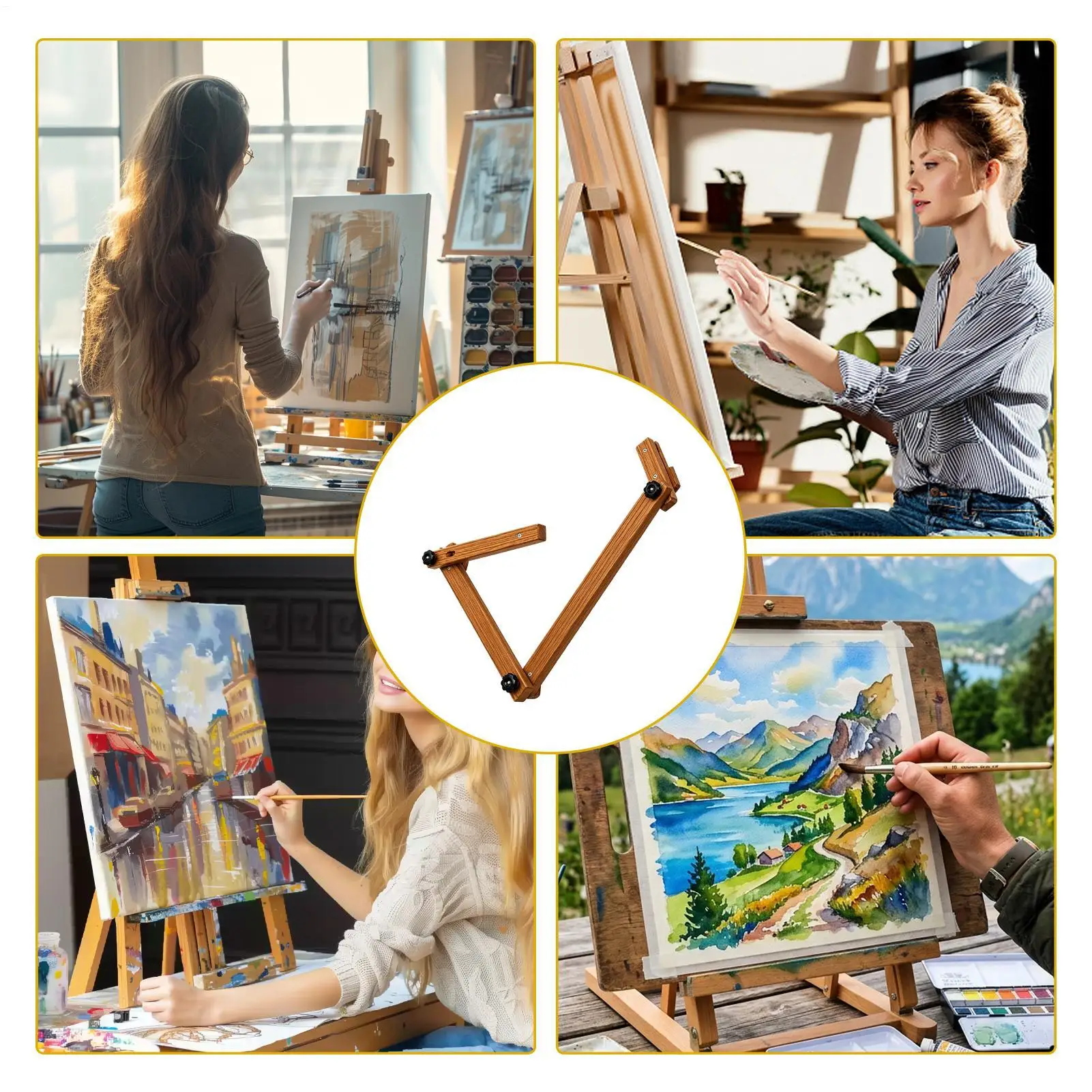 Artist Hand Support Smooth Anti-Smudge Adjustable Easel Attachment Artist Hand Rest Canvas Easel For Studio Classroom School view 5