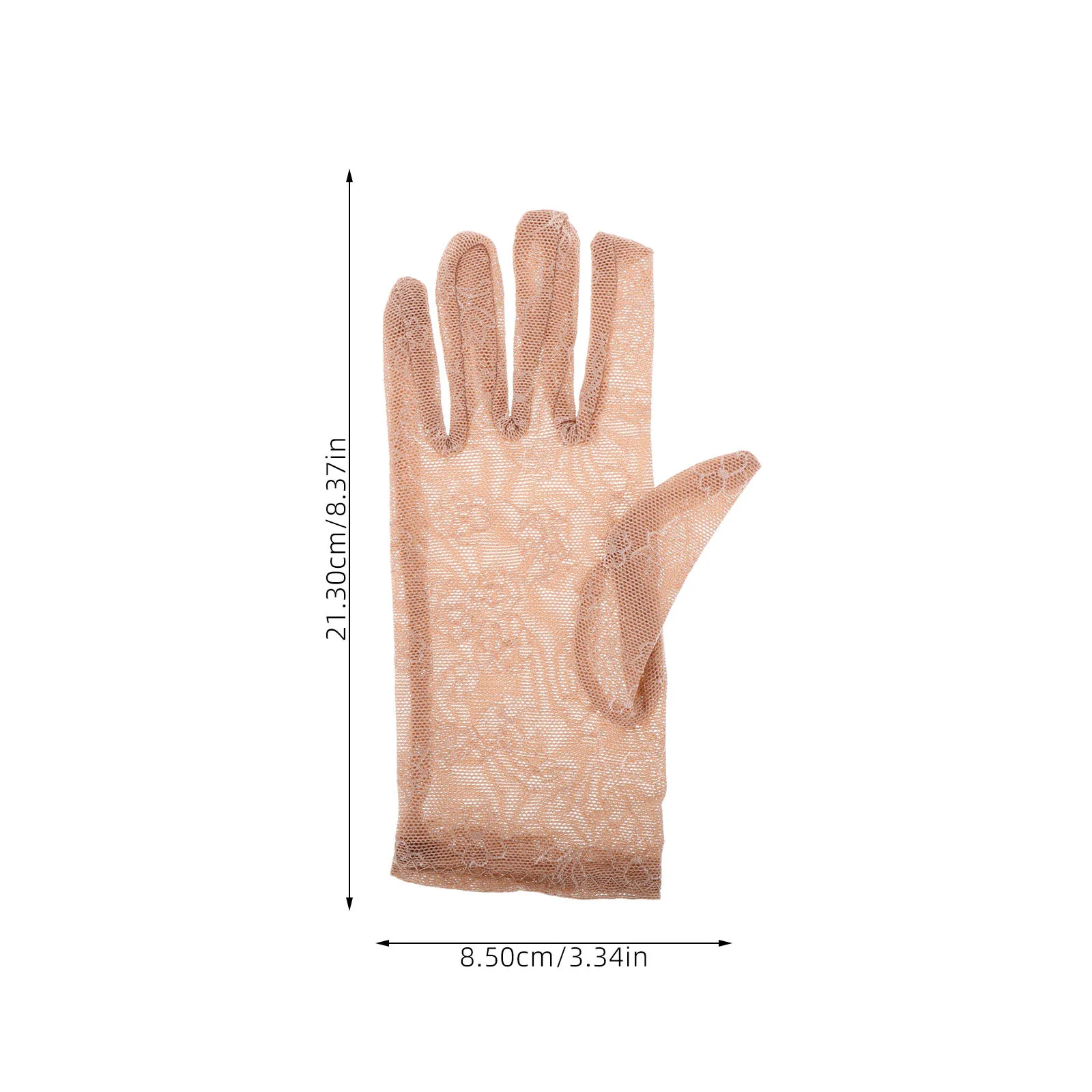 1 par de guantes cortos de malla transpirable, manoplas elegantes a la moda de verano, guantes para vestido de novia, guantes de encaje transpirables para mujer