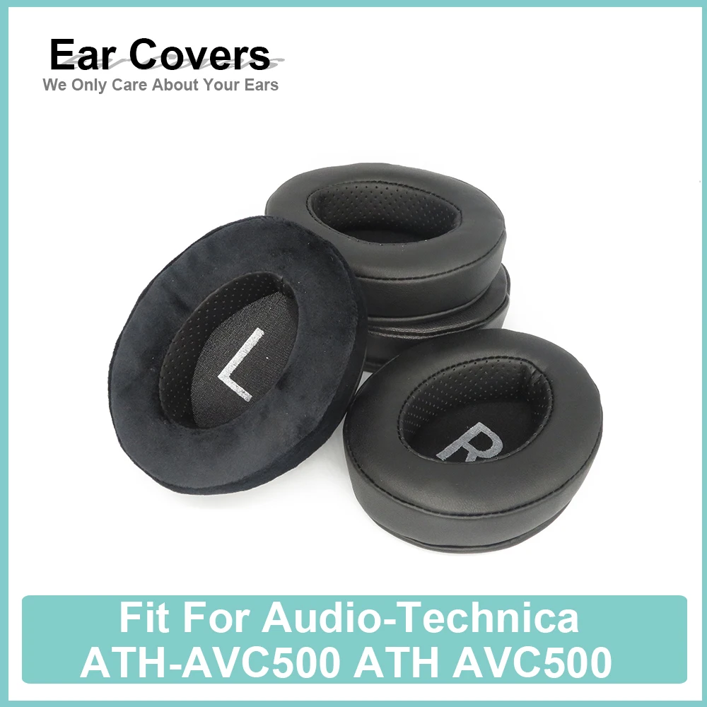 Earpads For Audio-Technica ATH-AVC500 ATH AVC500 Headphone Earcushions Protein Velour Sheepskin Pads Foam Ear Pads Black