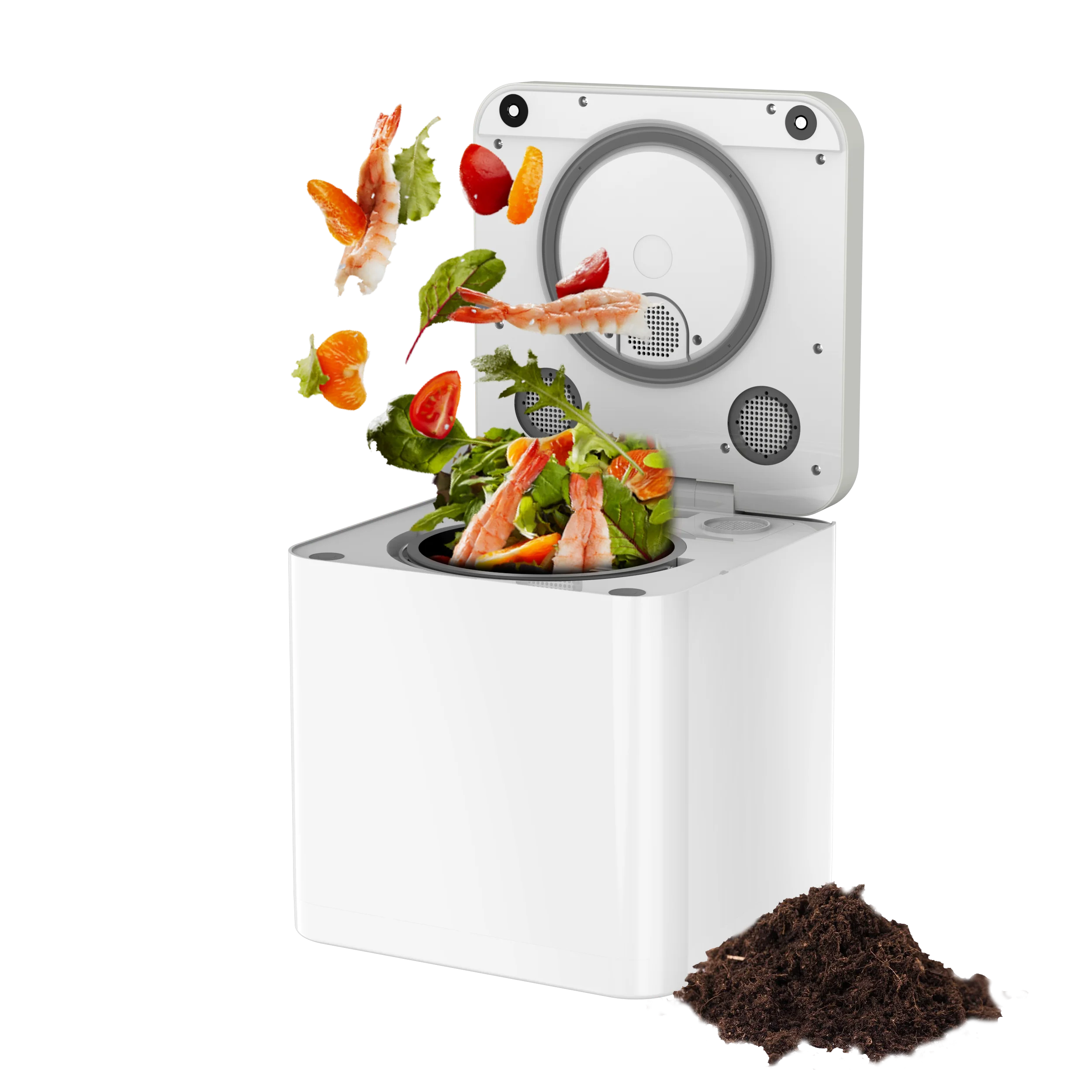 

Smart Electric Kitchen Food Waste Composter & Processor Stainless Steel App-Controlled Eco-Friendly Appliance